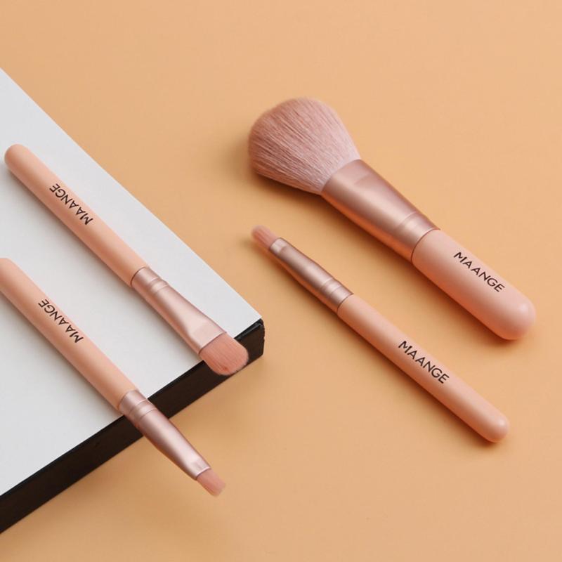 【Urbeauty】MAANGE 4 Mini Trang Điểm Bộ Mặt Phấn Nền Màu Mắt Viền Che Khuyết Điểm Di Động Du Lịch Cọ Trang điểm