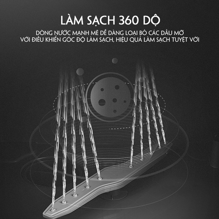 Máy rửa bát, máy rửa chén đĩa đa năng phù hợp gia đình 4-5 người sấy khô tiệt trùng siêu sạch