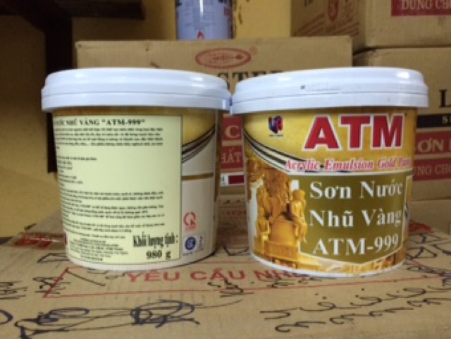 [HN] Sơn nước nhũ vàng ATM 999 (980g)