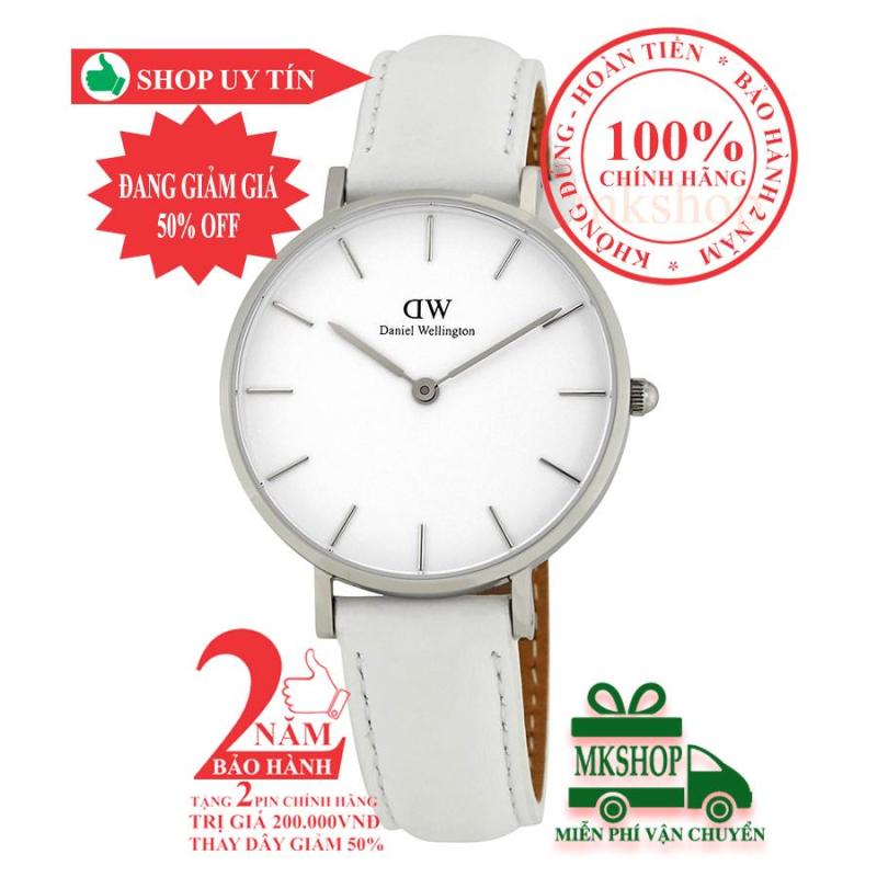 Đồng hồ nữ D.W Classic Petite Bondi Ladies Watch - 32mm- màu Bạc (Silver), mặt Trắng (Silver) DW00100190