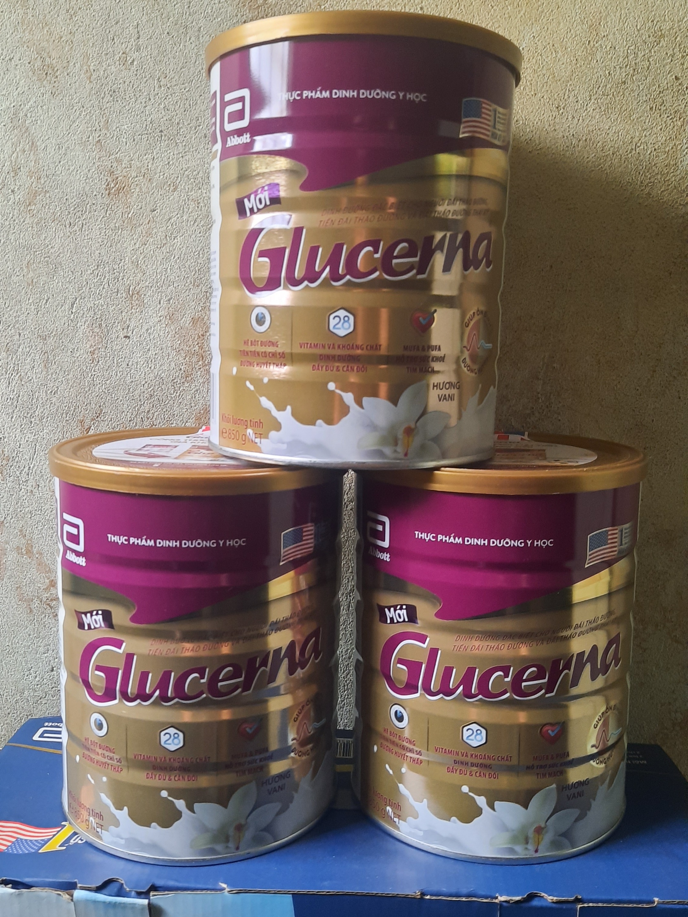 Lon Sữa Bột Glucerna Hương Vani 850g