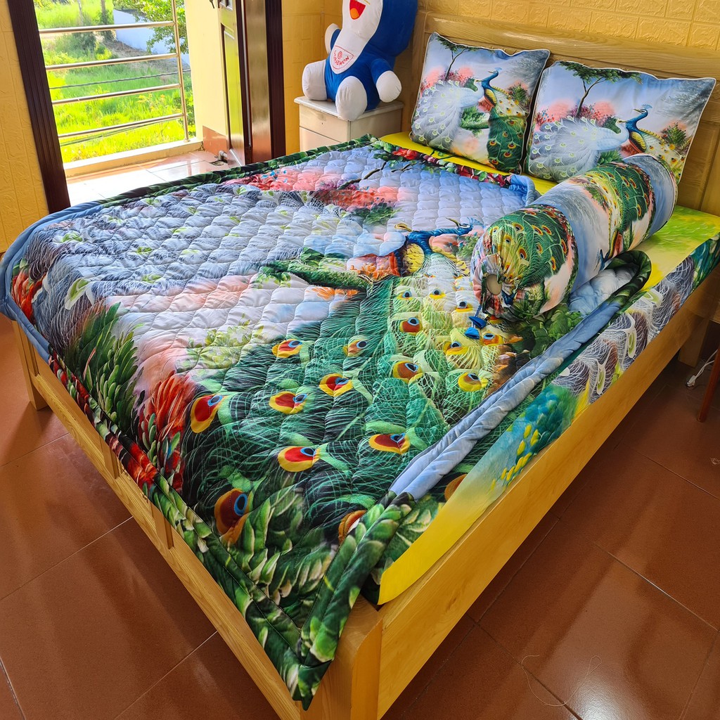 [HCM]BỘ DRAP THUN Ý 5D 4 MÓN 1M6 & 1M8 TY08