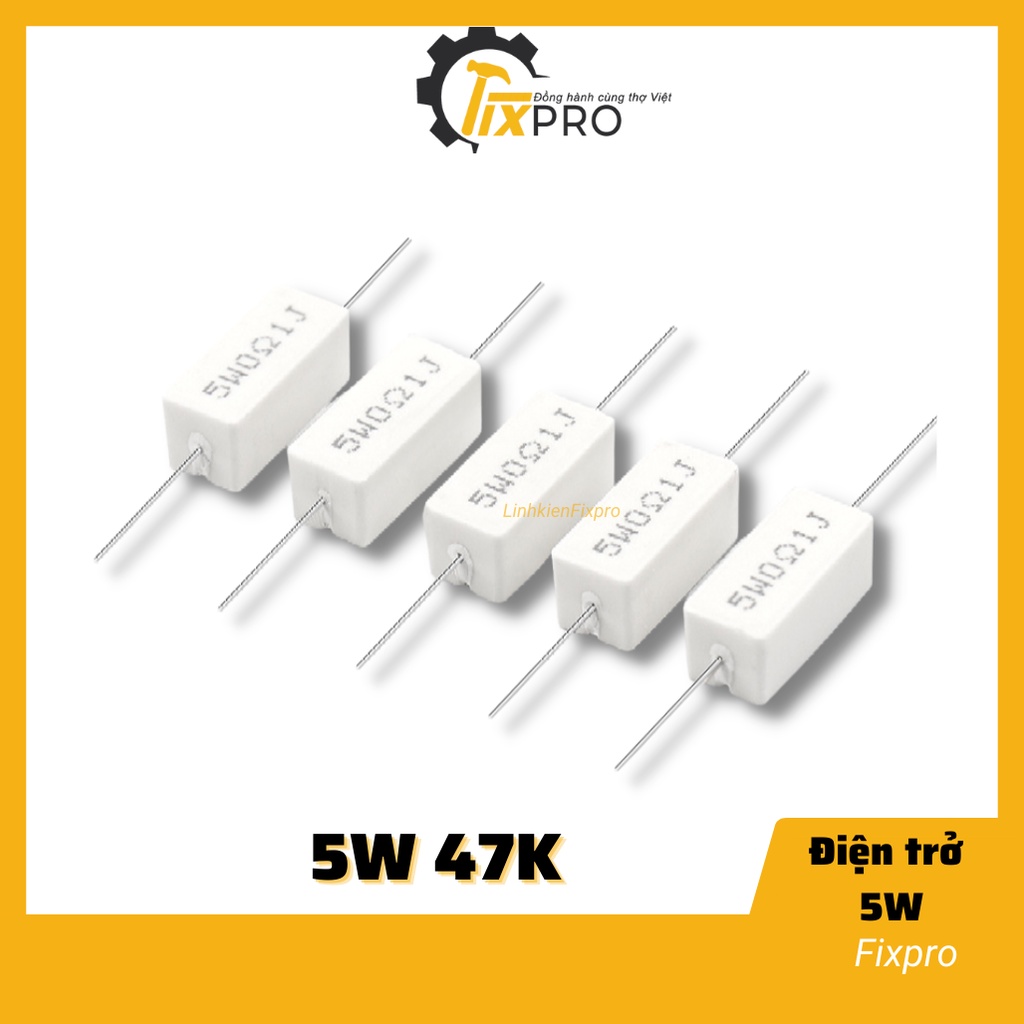 Combo 5 chiếc Điện trở 5W 47K chất lượng tốt