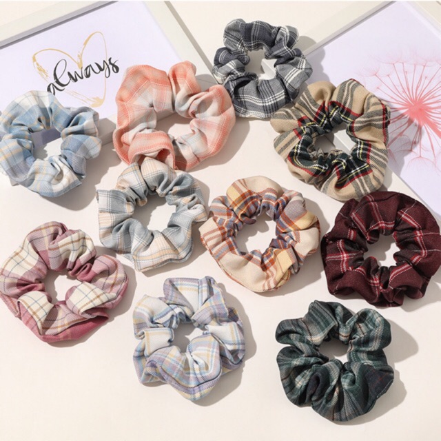 [Tổng kho - Giá sỉ] Cột tóc Vải Scrunchies - dây buộc tóc vải Vintage { Korean HOT trend 2020 style 02}