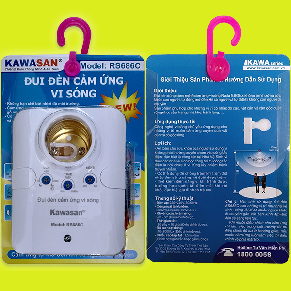 ĐUI ĐÈN CẢM ỨNG VI SÓNG RS686C