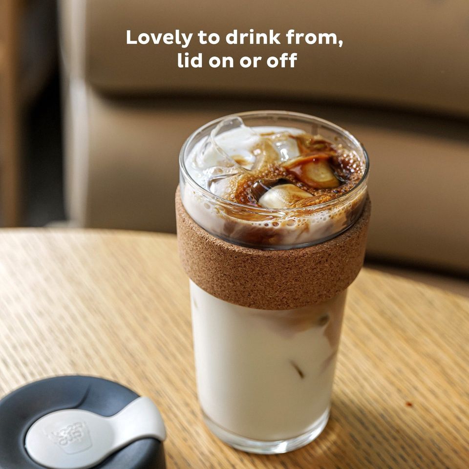 Ly Thủy Tinh Tái Sử Dụng KeepCup Cork Glass Reusable Cup