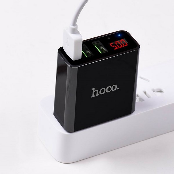 Củ Sạc Đa Năng 3 Cổng USB Hoco C15 có Led