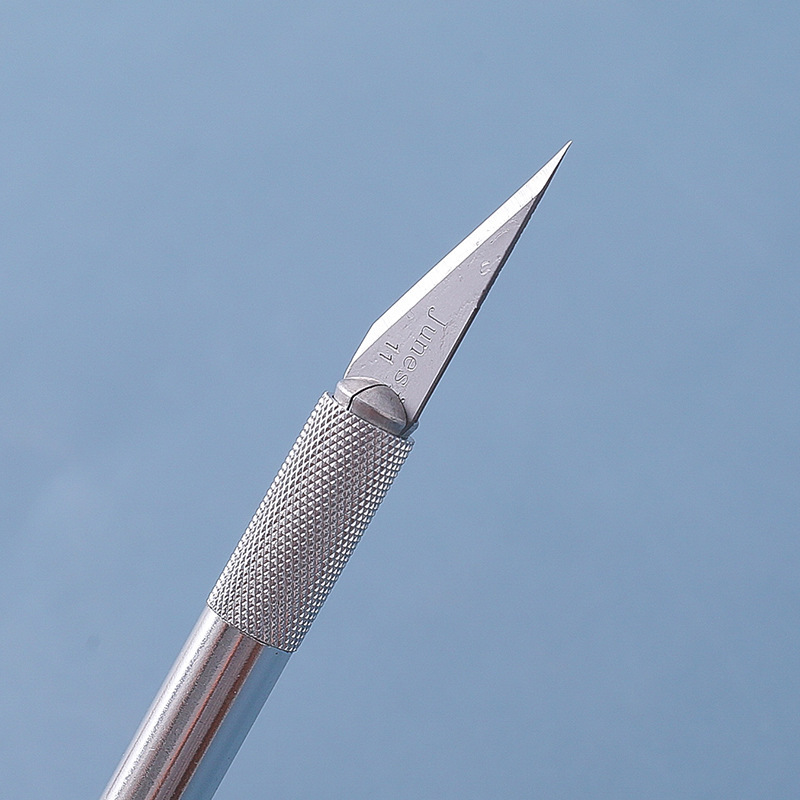 Silver handle knife sculpture (with 5 spare blades)