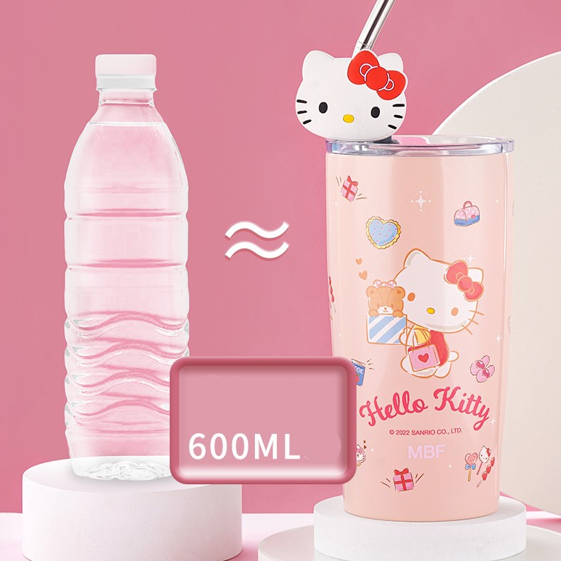 Ly giữ nhiệt hello kitty chính hãng cho trẻ em - inox 304