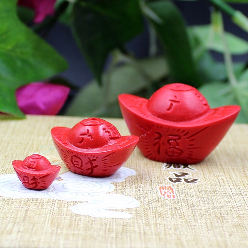 Charm đĩnh vàng chu sa - KL075