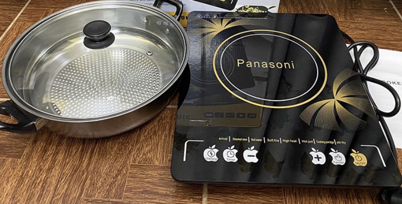 Bếp từ Panasonic và philip tặng nồi lẩu