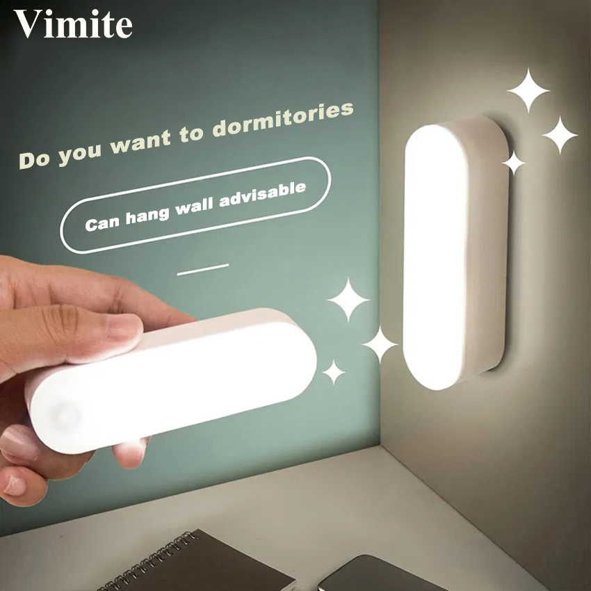 Vimite Led đèn ngủ Touch Dimming Study đèn bàn Hanging USB Rechargeable
