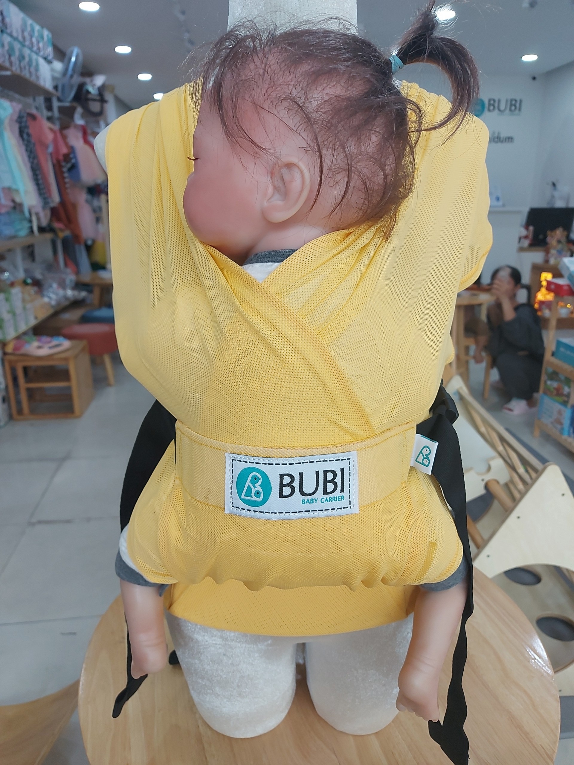 Địu vải BUBI Gen3 trợ lực - VÀNG LƯỚI