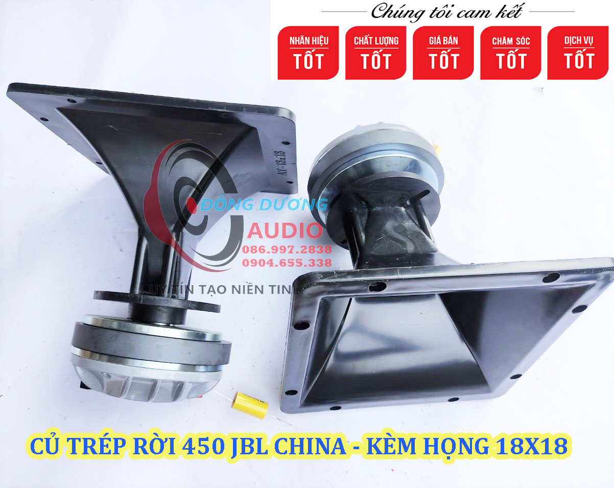 Loa treble 450 jbl nắp nhôm xám - giá một loa - kèm họng 18x18 tặng tụ