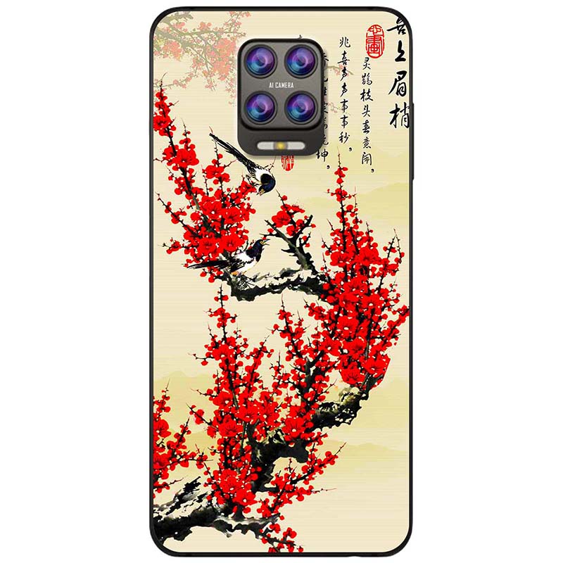 Ốp lưng dành cho Vsmart Aris Aris Pro mẫu Cành đào đỏ