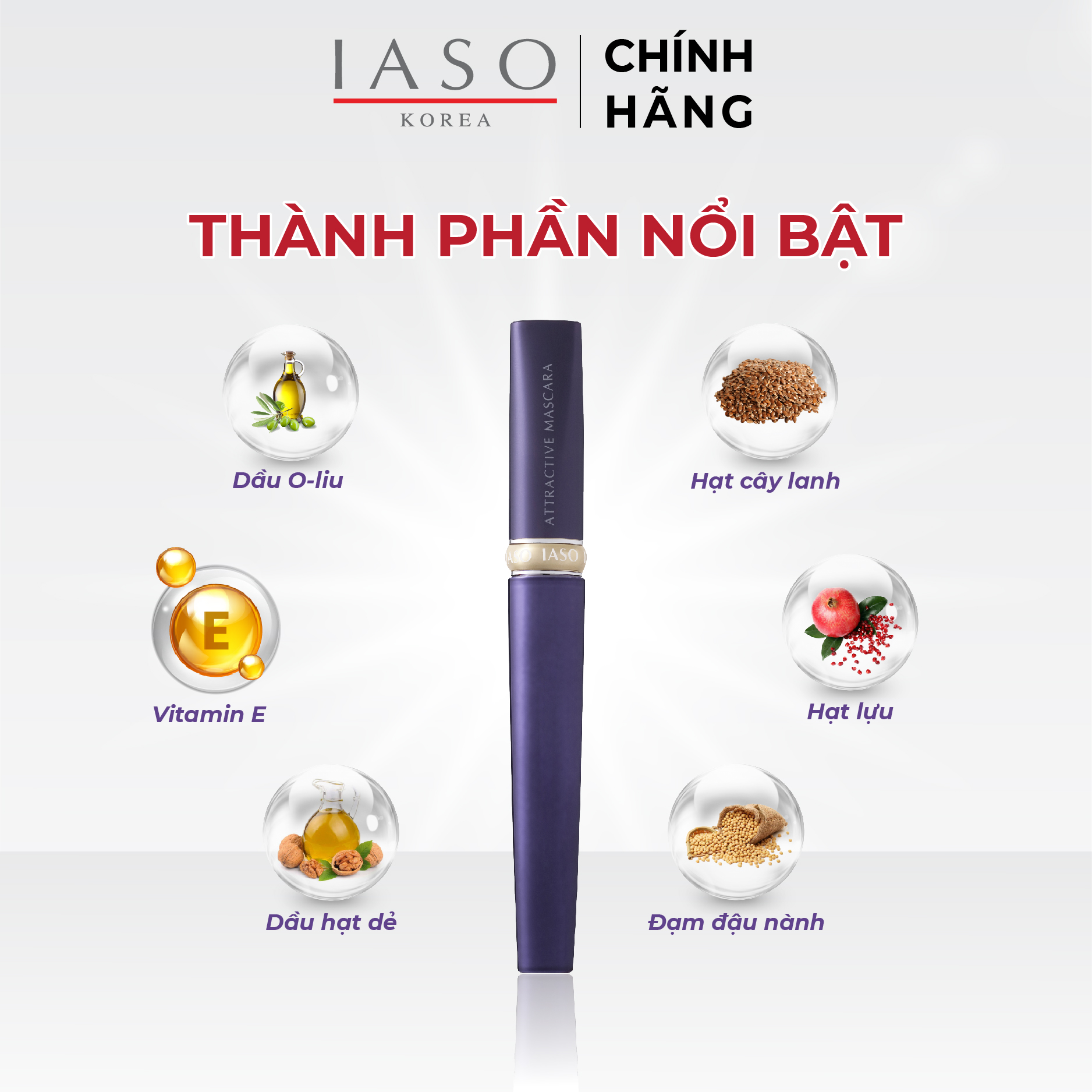 I38 Chuốt mi - Attractive Mascara (Curling) - IASO
