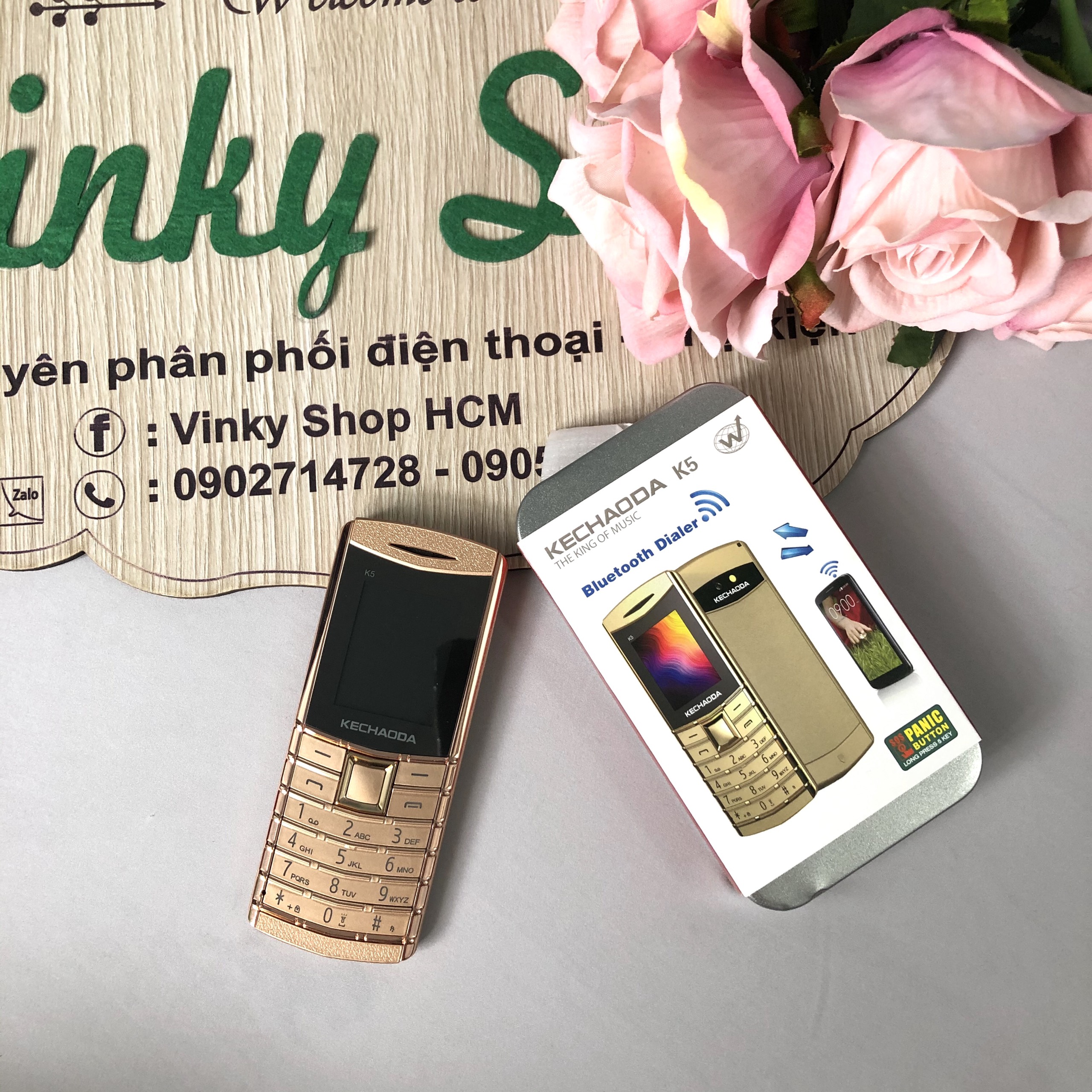Điện Thoại Kechaoda K5 2 sim siêu mỏng - Bảo hành 12 tháng