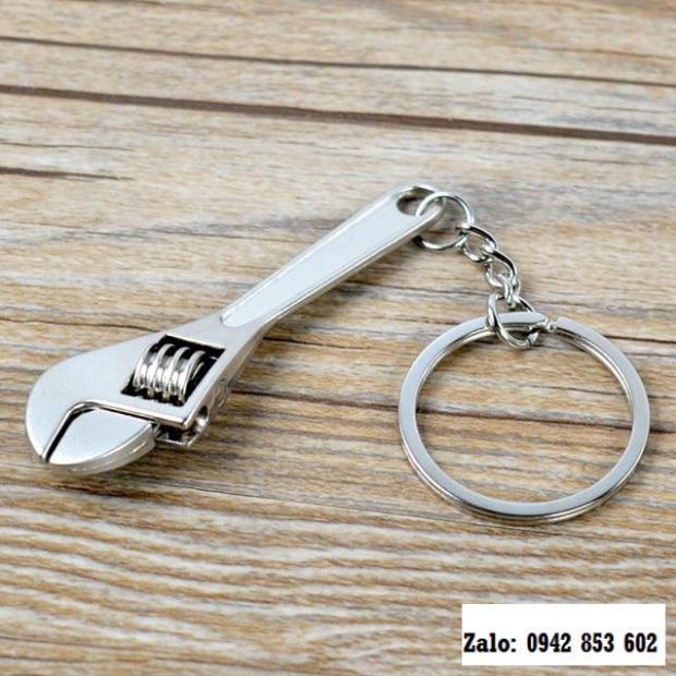 Móc khoá Mỏ lết mini inox