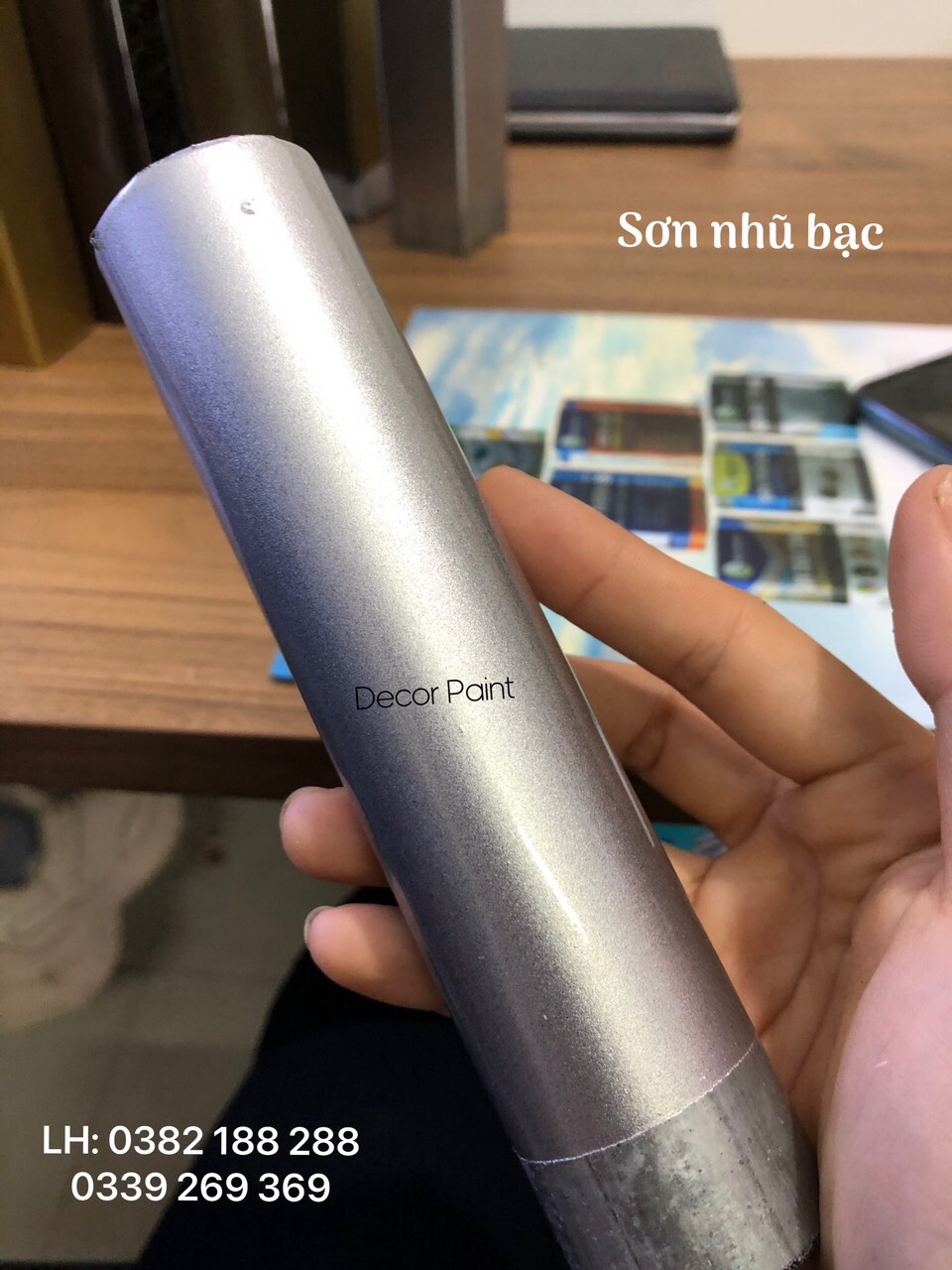 Sơn Nhũ Bạc Decor Paint - Sơn trên mọi chất liệu