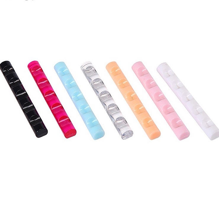 Thanh gác cọ vẽ - giá đỡ cọ vẽ móng tay 5 ngăn bằng acrylic trong suốt tiện dụng cho salon