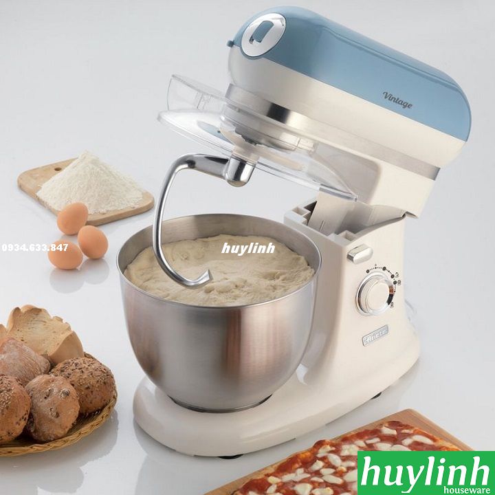 [HCM][Trả góp 0%]Máy đánh trộn bột đa năng Ariete MOD 1588 - 5.5 lít - BH 24 tháng
