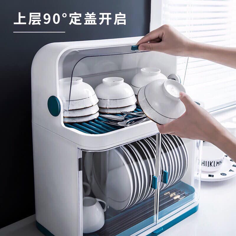 [HCM]Tủ Nhựa Đựng Chén Dĩa Mini 45x38x25cm