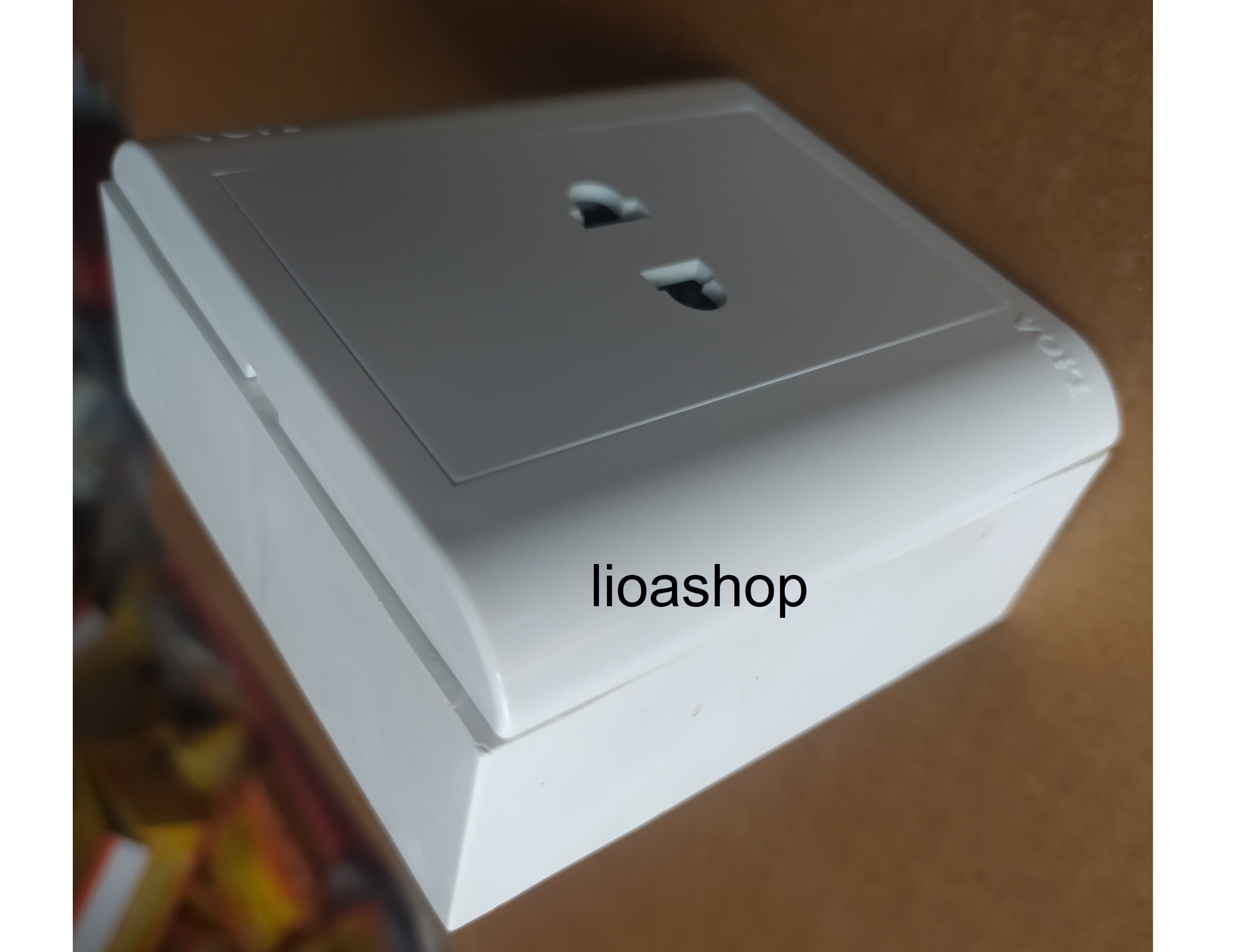 COMBO Ổ ĐƠN 2 CHẤU VUÔNG LiOA - LẮP NỔI.