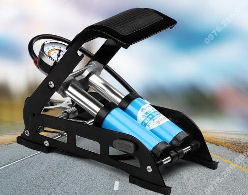 Bơm Xe Đạp Xe Máy Oto 2 Lòng Stanlays