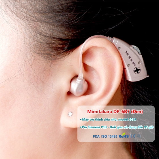 Máy Trợ Thính Siêu Nhỏ Vành Tai Model 2019 Mimitakara Dp-6B7