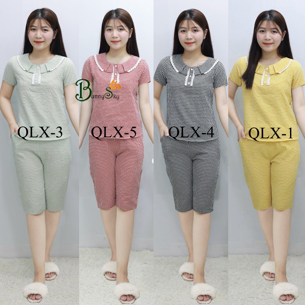 (Bunnysky) ĐỒ BỘ MẶC NHÀ MẪU LỬNG KẺ THÔ HÀN MỀM MÁT DỄ MẶC