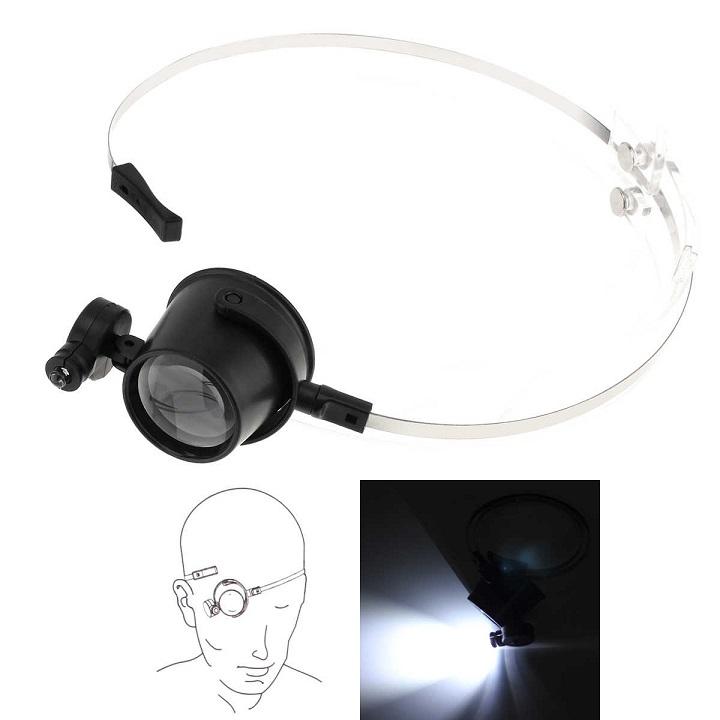 [HCM]Kính lúp sửa chữa đồng hồ có đèn led 15x
