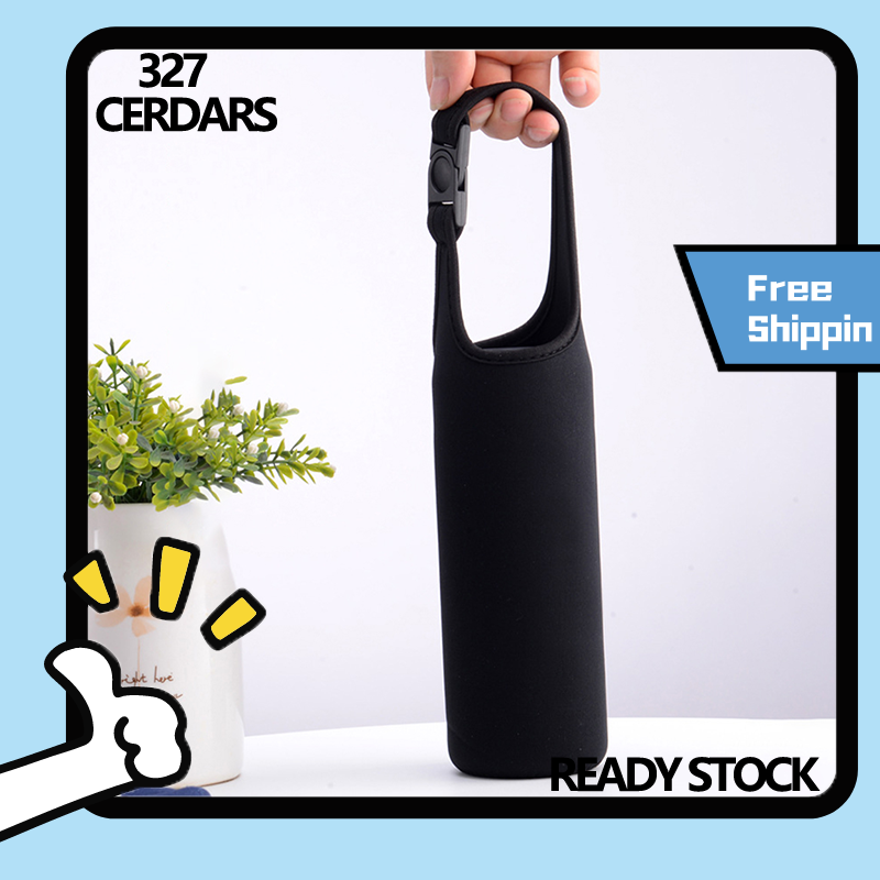 Cerdars 500ml Heat Insulated Cup Sleeve Case Water Bottle Protector Storage Bag with Handle
