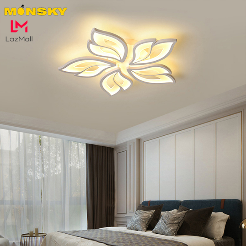 Bảng giá Đèn ốp trần MONSKY UMIA 3 màu ánh sáng có điểu khiển từ xa tiện dụng dùng cho trang trí phòng khách.