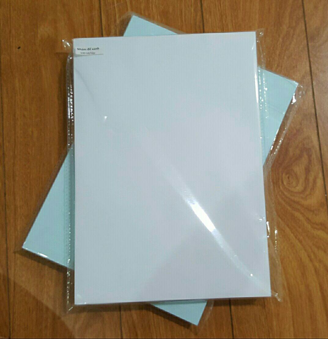 [HCM]Decal đế xanh -đế vàng 100 tờ/xấp