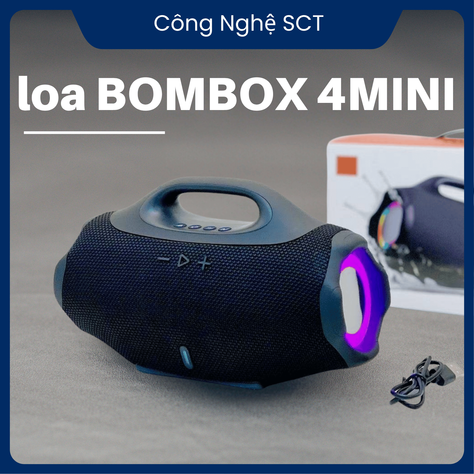 ( HÀNG LOẠI 1 ) Loa Bluetooth Boombox 4 Mini Thế Hệ Mới , Sản Xuất 2025 – Âm Thanh Cực Đỉnh, Bass To, Sạc Nhanh, Pin Khỏe Nghe Nhạc 6 Giờ