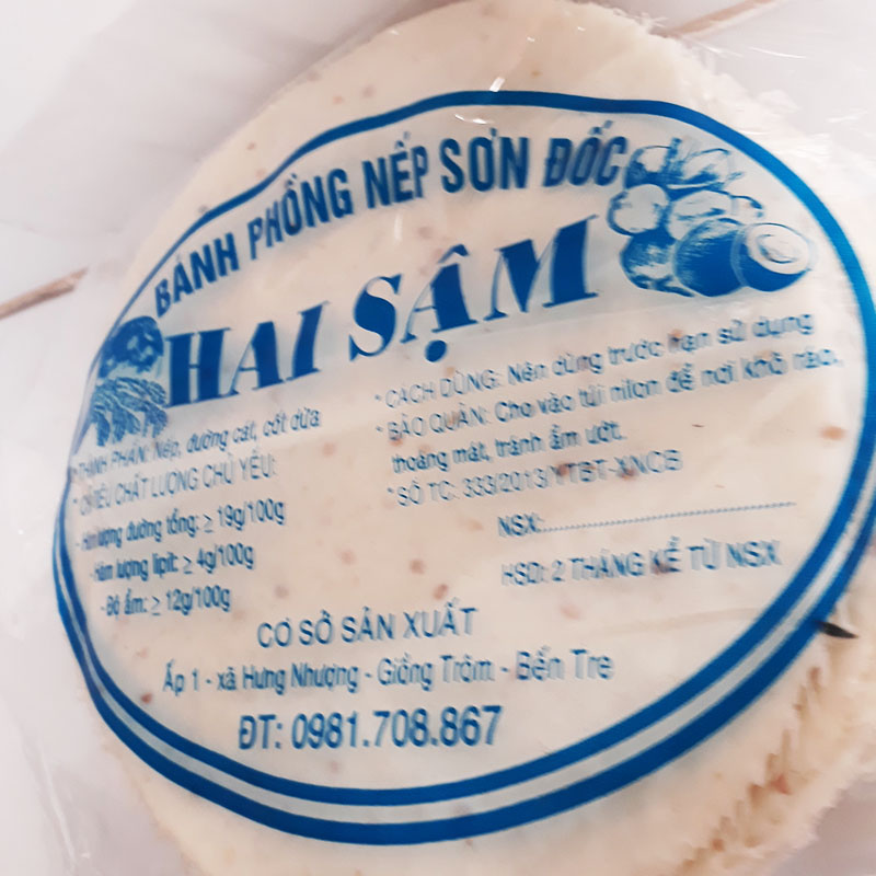 Bánh phồng Sơn Đốc nếp ngọt lớn 50 bánh
