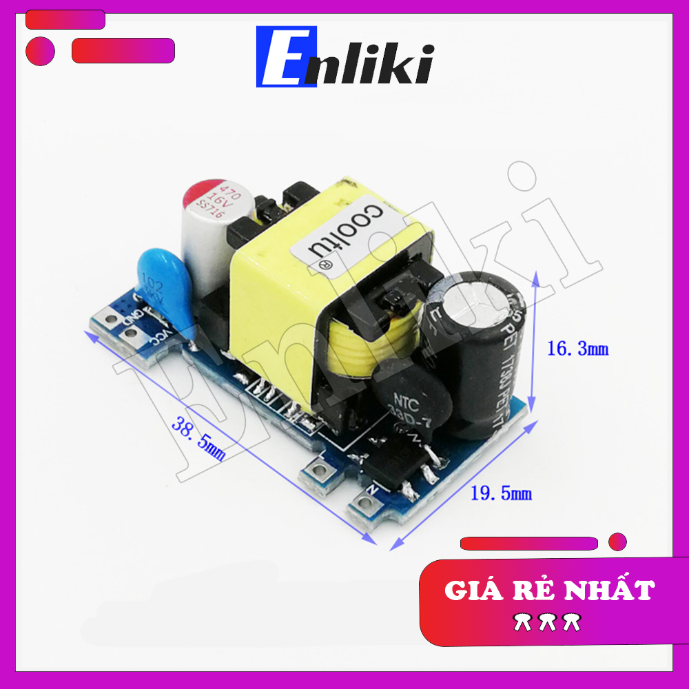 AC-DC Mạch Nguồn Mini 220V-24V 0.5A