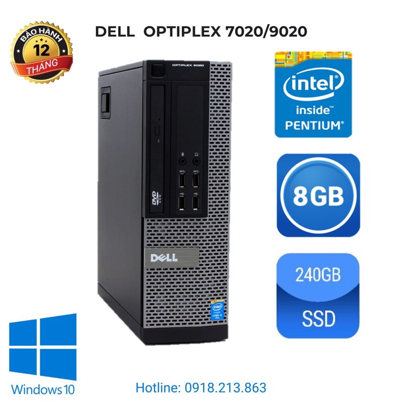 Bảng giá Máy tính đồng bộ Dell Optiplex 7020/9020. G3220/ ram 8GB/ SSD 240GB Phong Vũ