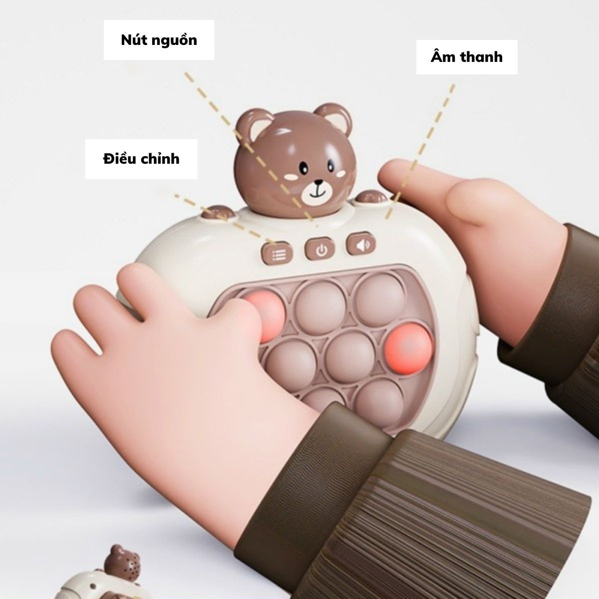 Pop it- Máy Đồ Chơi Fidget Toy Giải Trí Rèn Luyện Khả Năng Tập Trung, Phản Xạ, Xả Stress Theo Nhạc-Tiệm Nhà Sóc 2023