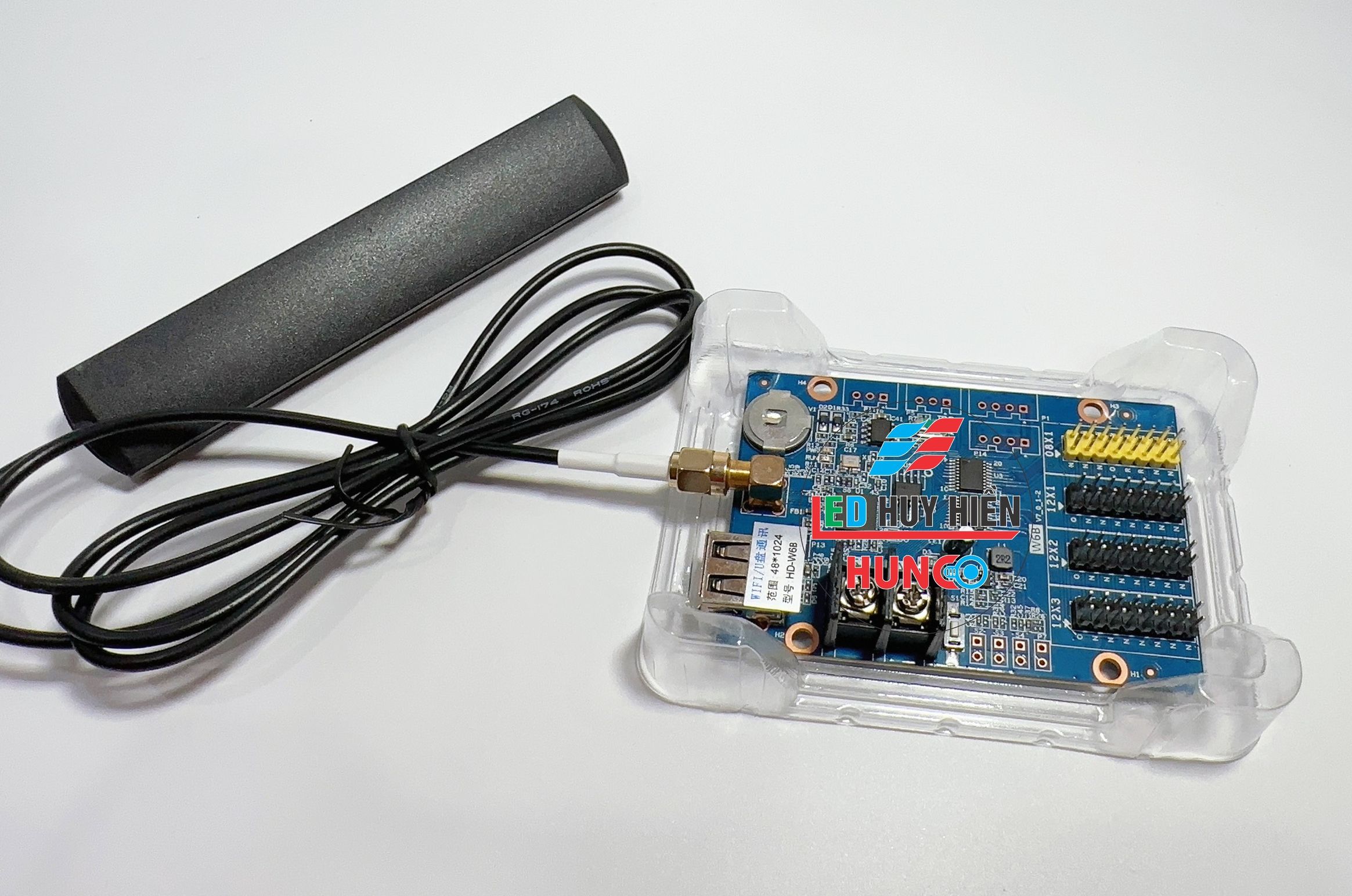 Card HD W6B (USB WIFI) hỗ trợ 3 tầng module Led 1 3 màu