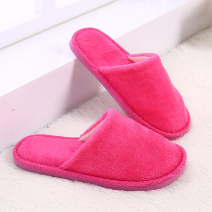 Dép nữ mang trong nhà lông bông mềm