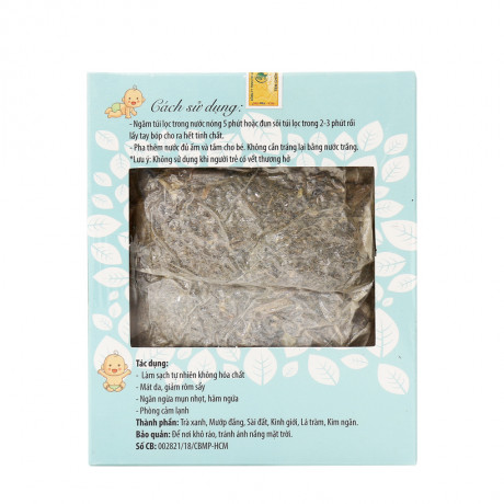 [HCM]Túi lọc thảo mộc tắm bé Wonmom 200g (10 túi lọc/10 lần tắm)
