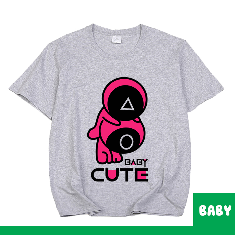 Áo thun bé gái, áo bé gái SQUID GAME siêu dễ thương chất vải cotton hàn quốc mềm mịn, thoáng mát BGBB19 LAVIE CLOTHING