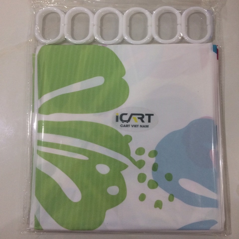 Rèm cửa nhà tắm PEVA không thấm nước (rộng 1m8, cao 2m)