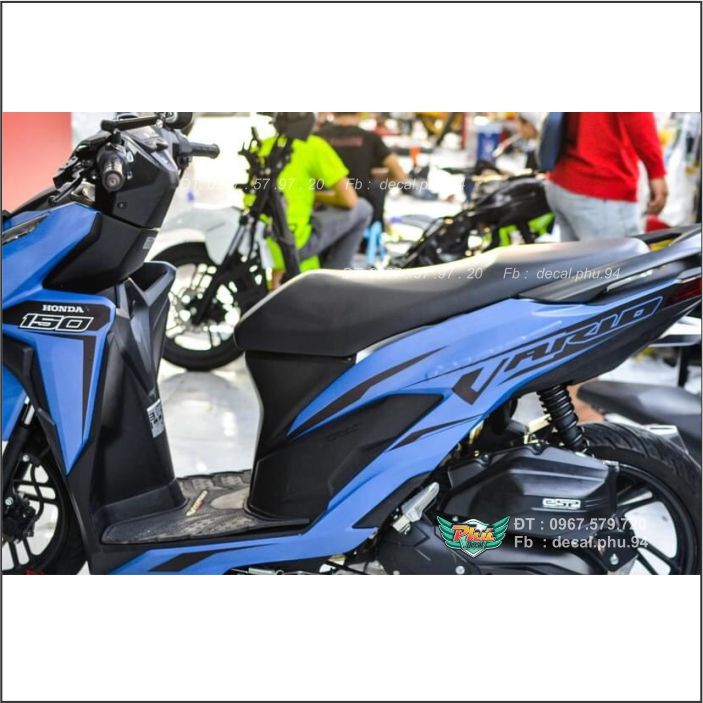 Tem rời Vario Xanh đen nhám (B)