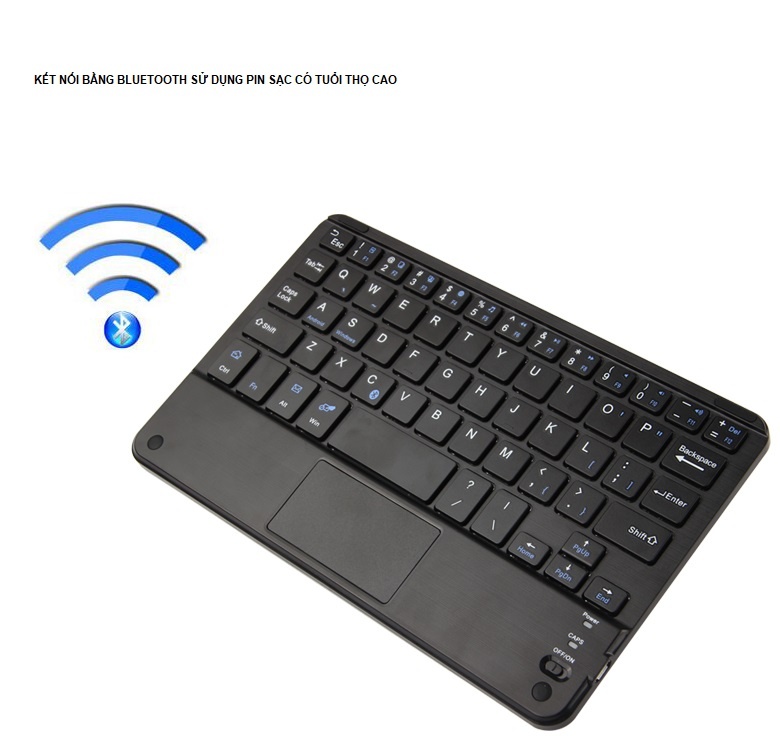 Bàn phím Bluetooth 8 inch có touchpad