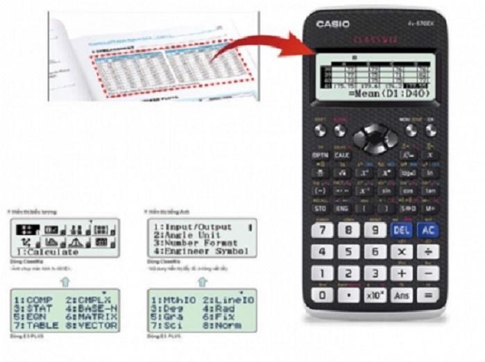 MÁY TÍNH HỌC SINH CASIO FX 580 VNX