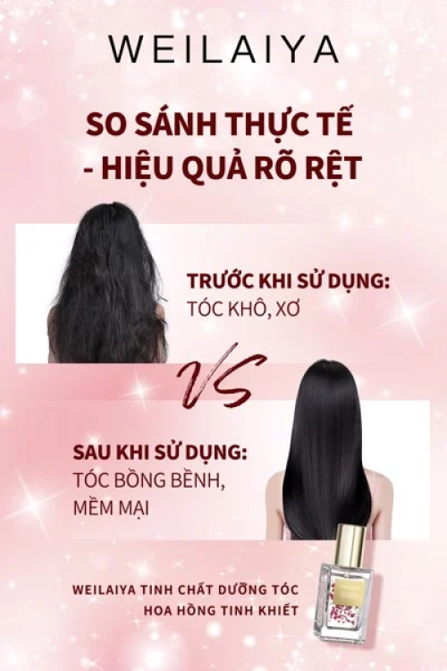 Combo 2 Chai Nước Hoa Dưỡng Tóc Weilaiya 40ml