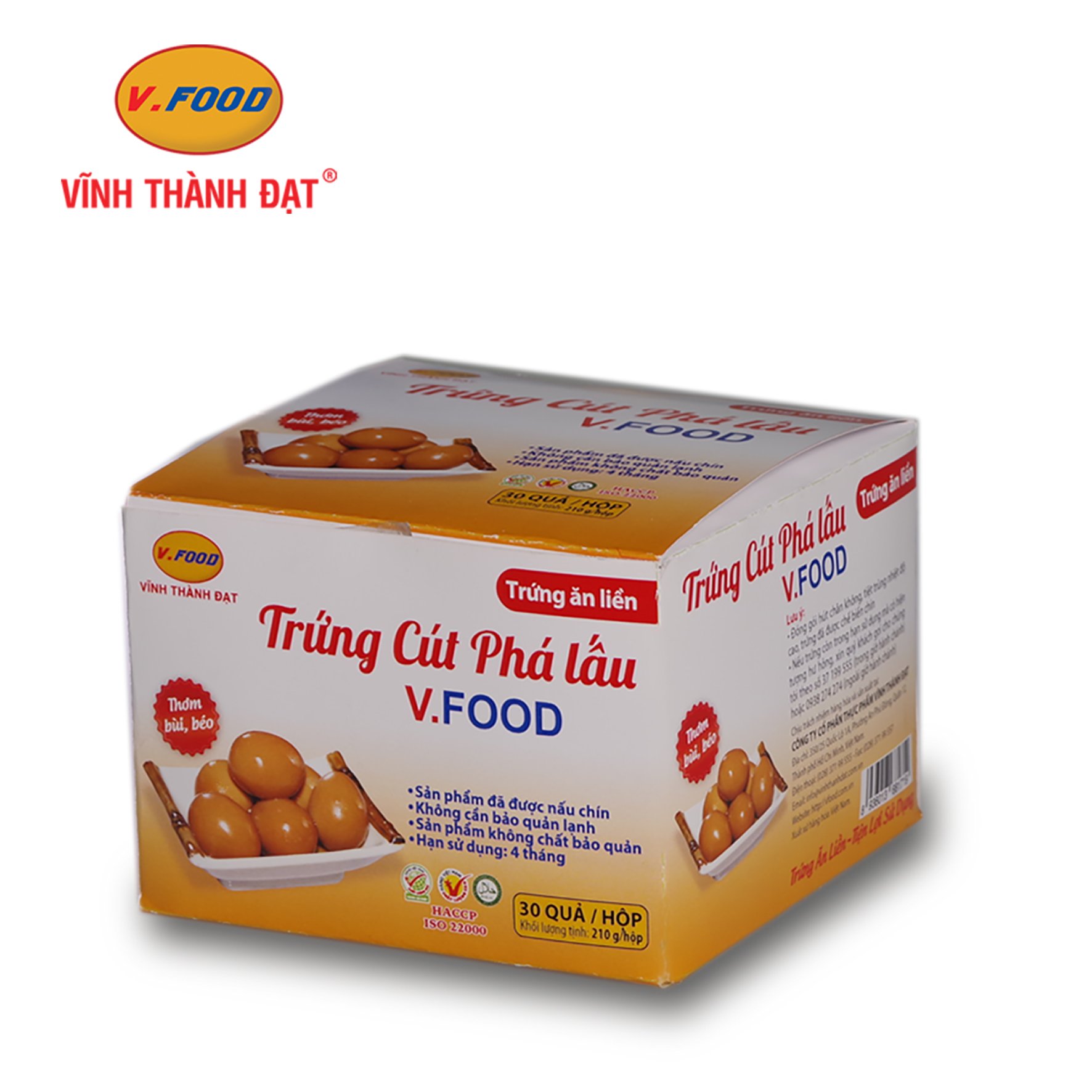 Cút ăn liền hộp 30 quả