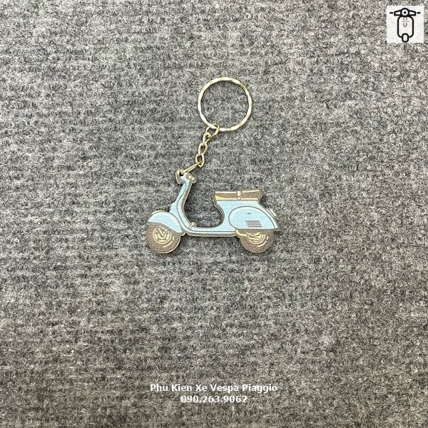 Móc Khóa Vespa Gỗ Thủ Công